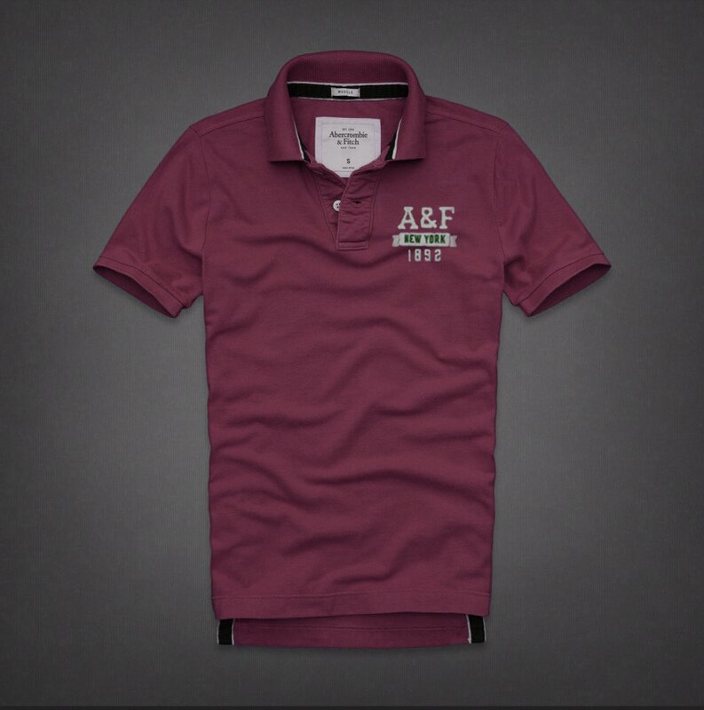Abercrombie Homme 3205 Polo Court Tees vêtements Outlet