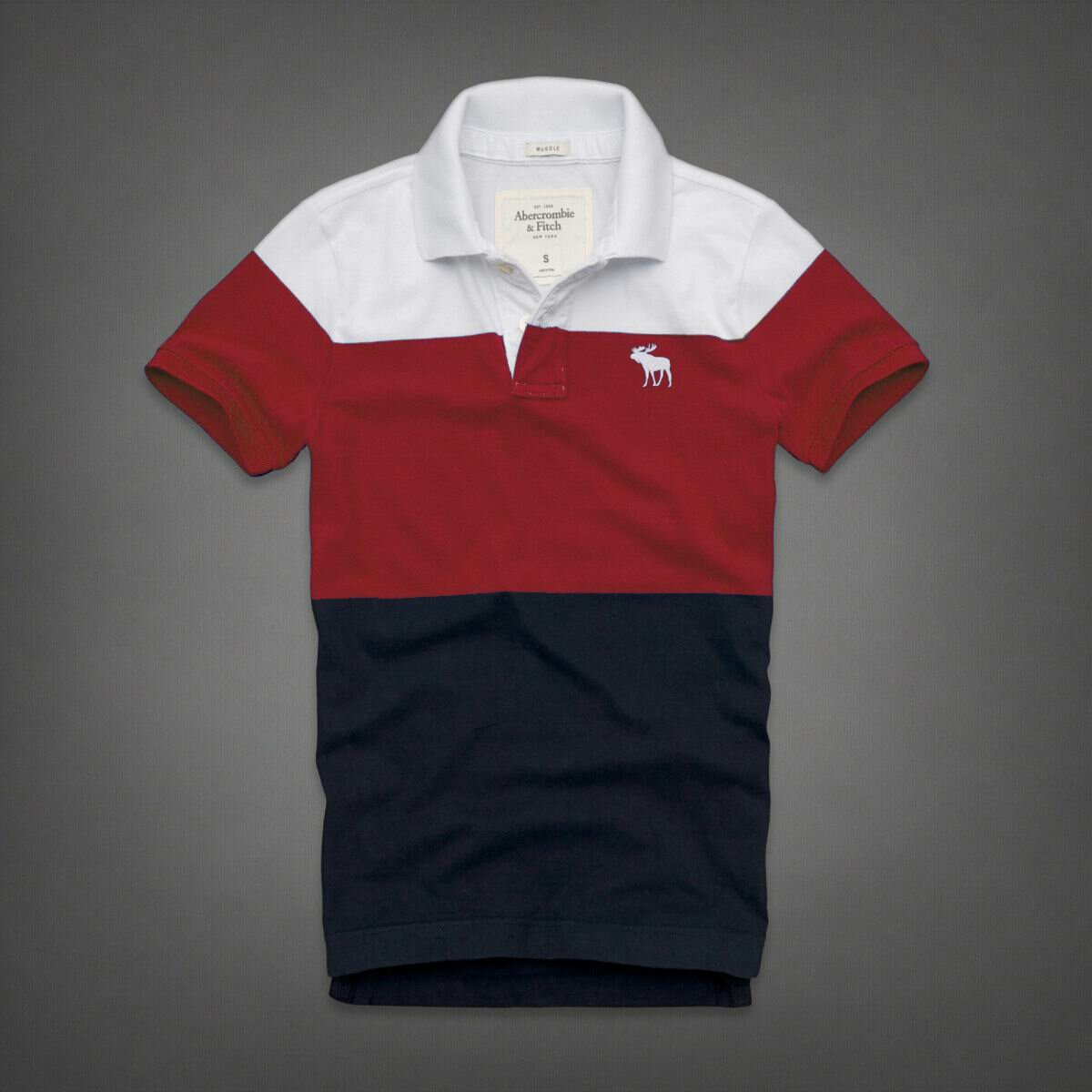 Abercrombie Homme 3222 Polo Court Tees vêtements Outlet