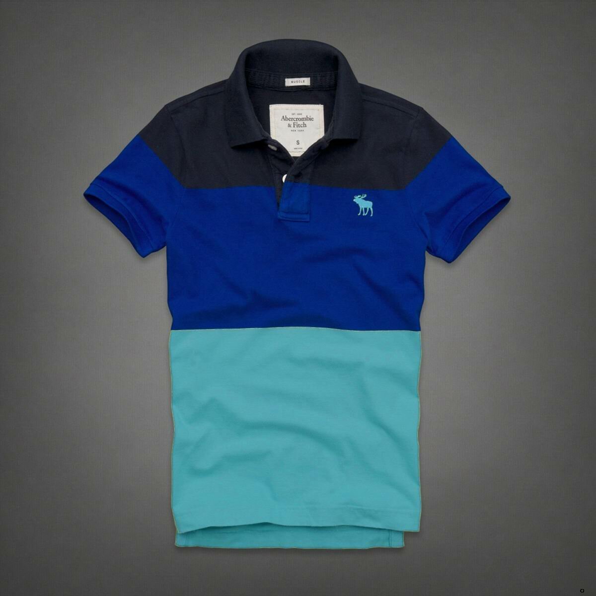 Abercrombie Homme 3224 Polo Court Tees vêtements Outlet
