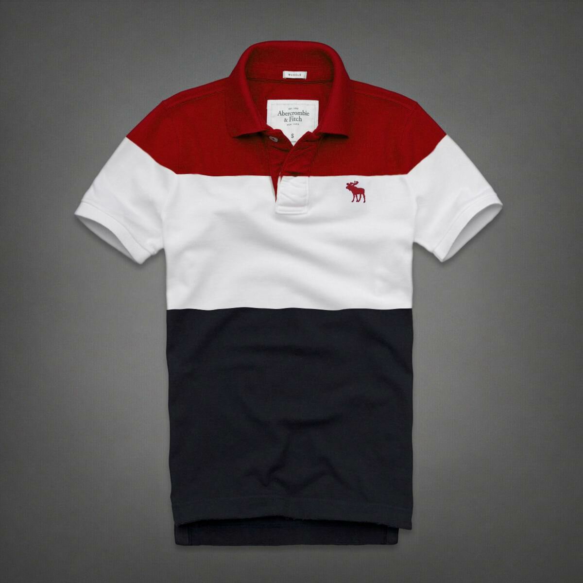 Abercrombie Homme 3236 Polo Court Tees vêtements Outlet