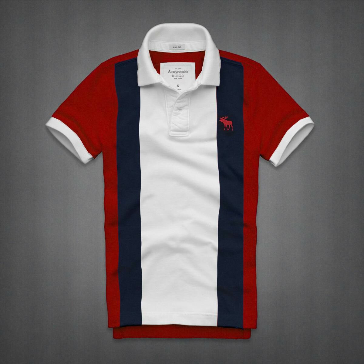 Abercrombie Homme 3247 Polo Court Tees vêtements Outlet