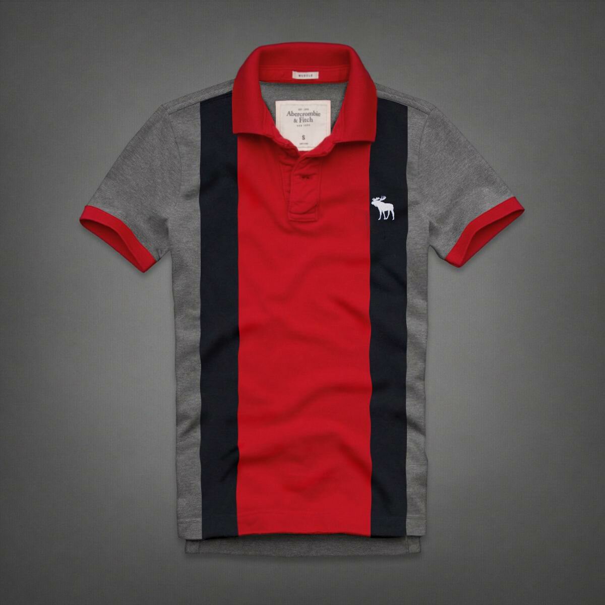 Abercrombie Homme 3251 Polo Court Tees vêtements Outlet