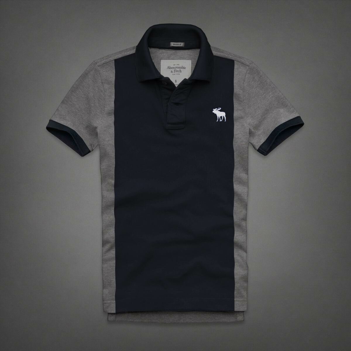 Abercrombie Homme 3252 Polo Court Tees vêtements Outlet
