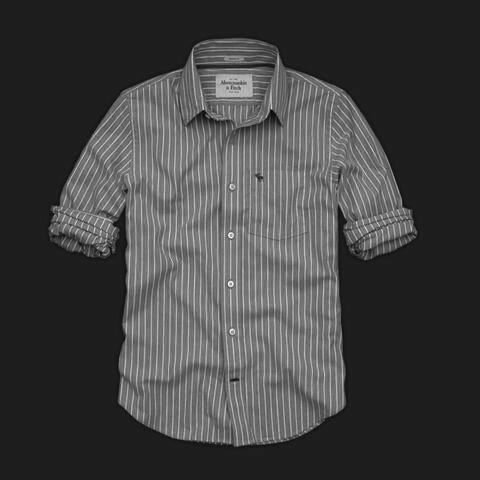 Abercrombie Fitch Homme 2317 Washed Long Chemises