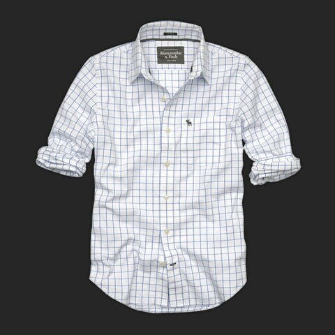 Abercrombie Fitch Homme 2322 Washed Long Chemises