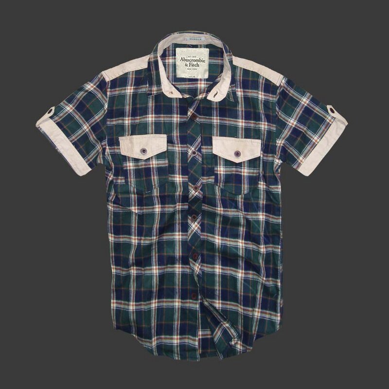 Abercrombie Fitch online Homme 1769 Plaid Chemises