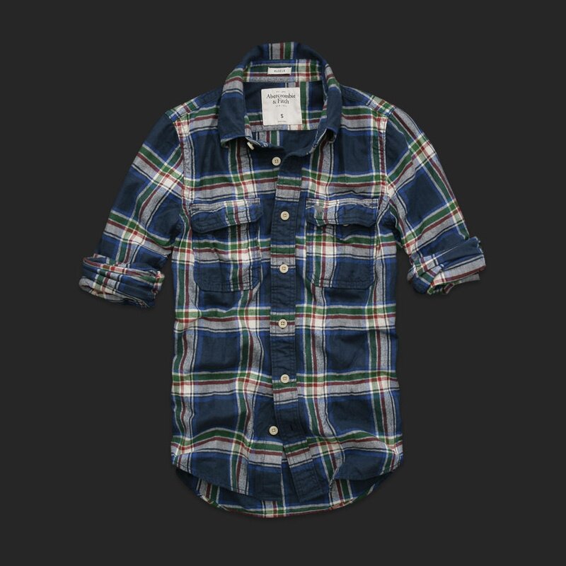 Abercrombie Fitch online Homme 1814 Plaid Chemises