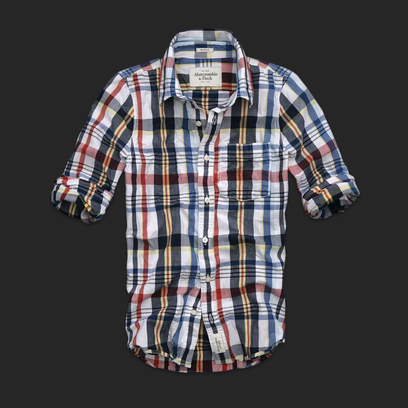 Abercrombie Fitch online Homme 1818 Plaid Chemises