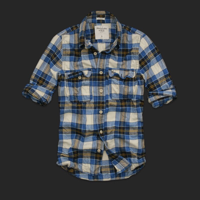 Abercrombie Fitch online Homme 1819 Plaid Chemises