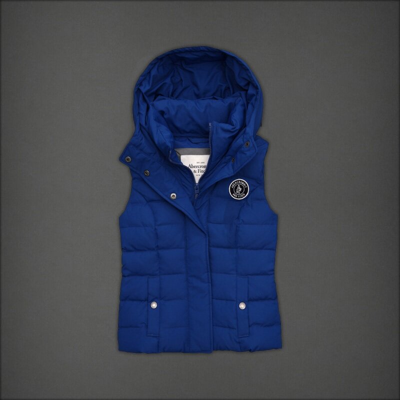 Abercrombie & Fitch Femme Doudounes sans manche azur 4063