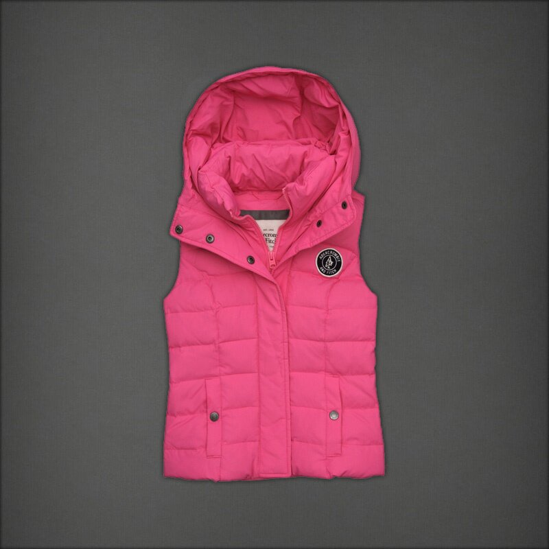 Abercrombie & Fitch Femme Doudounes sans manche rose 4055