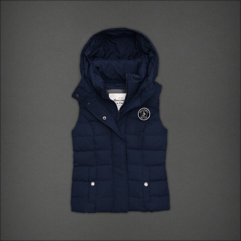 Abercrombie & Fitch Femme Doudounes sans manche saphir 4067