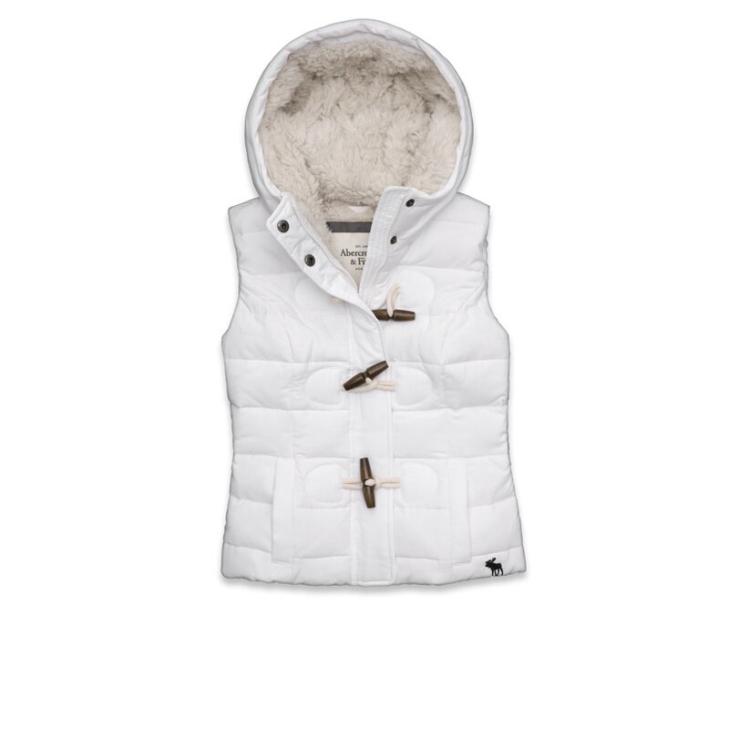 Abercrombie & Fitch Femme Doudounes sans manche blanc 4062
