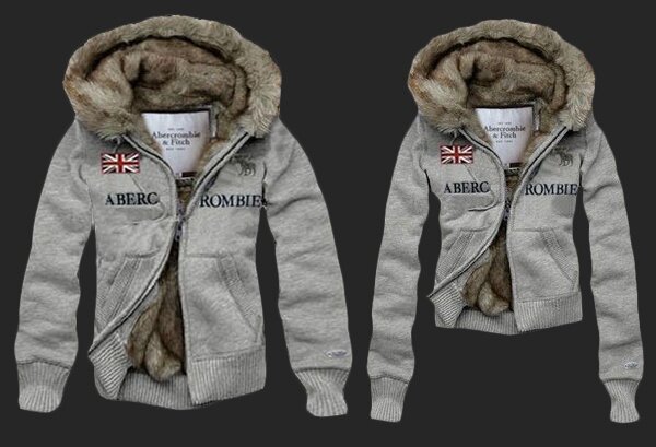 Abercrombie Fitch couple 4044 Sweats à capuche fourrure