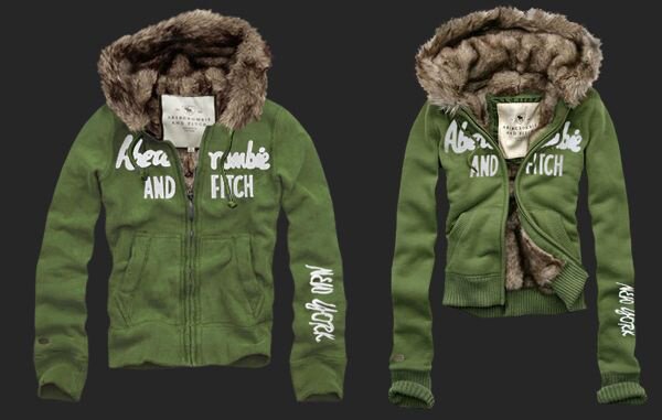 Abercrombie Fitch couple 4053 Sweats à capuche fourrure