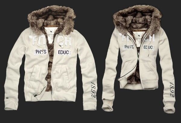 Abercrombie Fitch couple 4055 Sweats à capuche fourrure