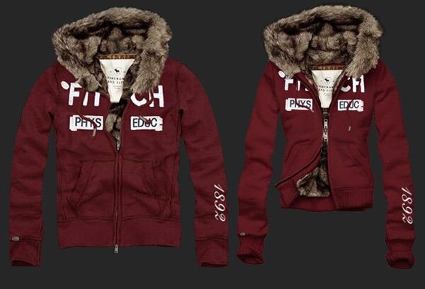 Abercrombie Fitch couple 4057 Sweats à capuche fourrure