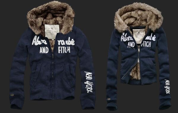 Abercrombie Fitch couple 4059 Sweats à capuche fourrure