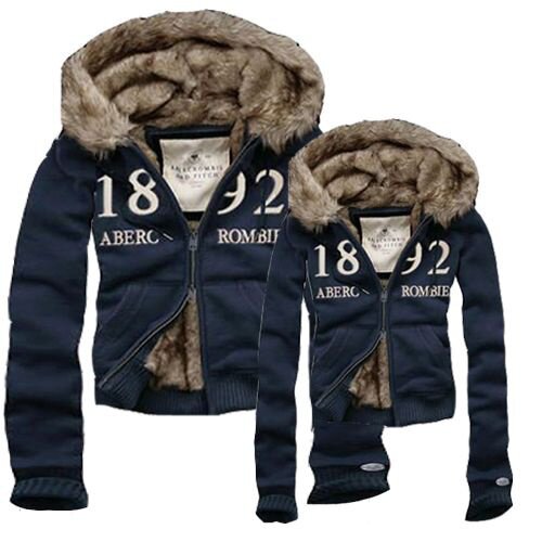 Abercrombie Fitch couple 4064 Sweats à capuche fourrure