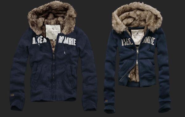 Abercrombie Fitch couple 4068 Sweats à capuche fourrure