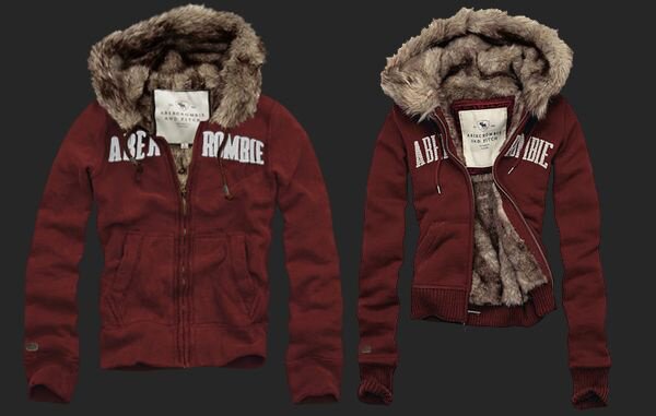 Abercrombie Fitch couple 4069 Sweats à capuche fourrure