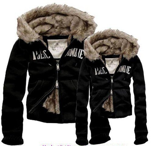 Abercrombie Fitch couple 4071 Sweats à capuche fourrure