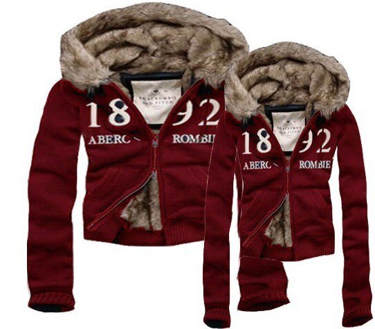 Abercrombie Fitch couple 4073 Sweats à capuche fourrure