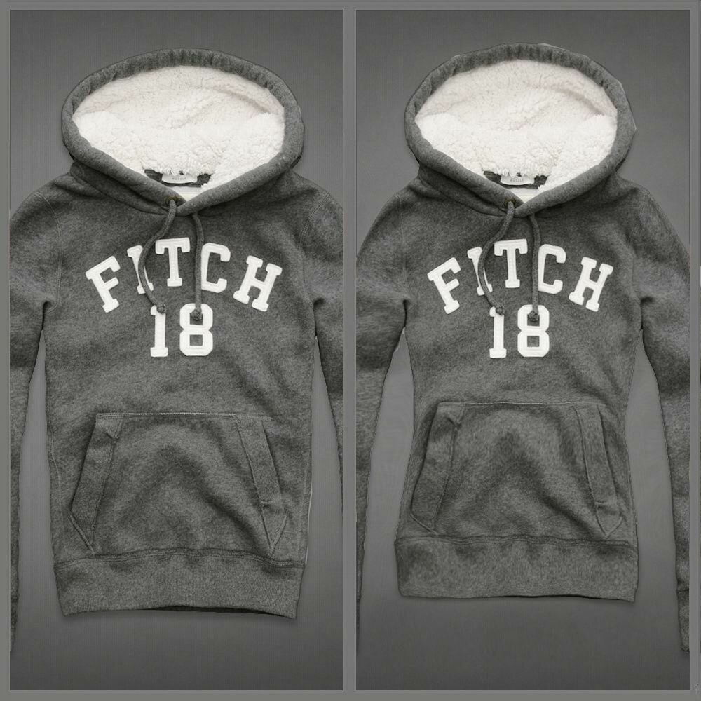 Abercrombie Fitch couple 4082 Sweats à capuche fourrure