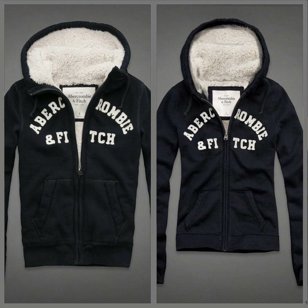 Abercrombie Fitch couple 4083 Sweats à capuche fourrure