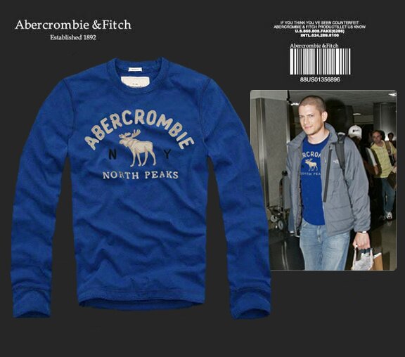 Abercrombie Fitch Homme 2378 T-Shirts manches longues