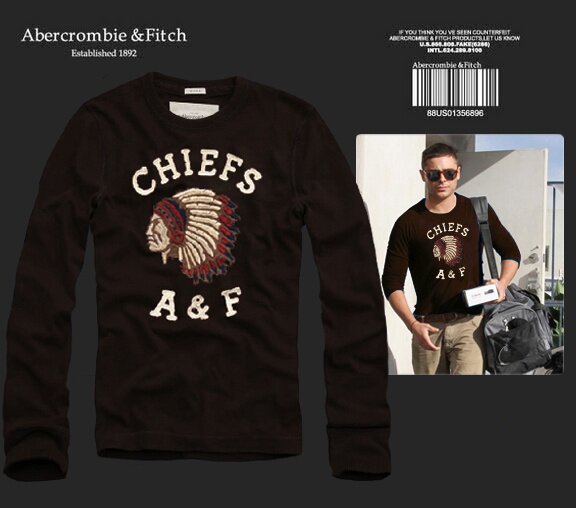 Abercrombie Fitch Homme 2385 T-Shirts manches longues