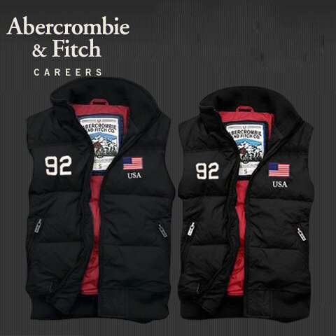 Abercrombie Fitch couple 4044 Doudounes sans manche noir