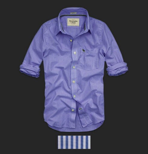 Abercrombie & Fitch Homme 2338 Washed Long Chemises
