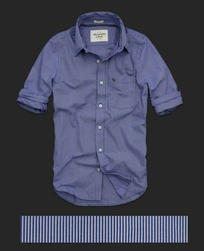 Abercrombie & Fitch Homme 2343 Washed Long Chemises