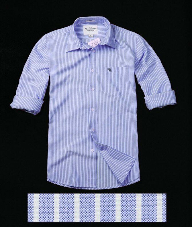 Abercrombie & Fitch Homme 2344 Washed Long Chemises