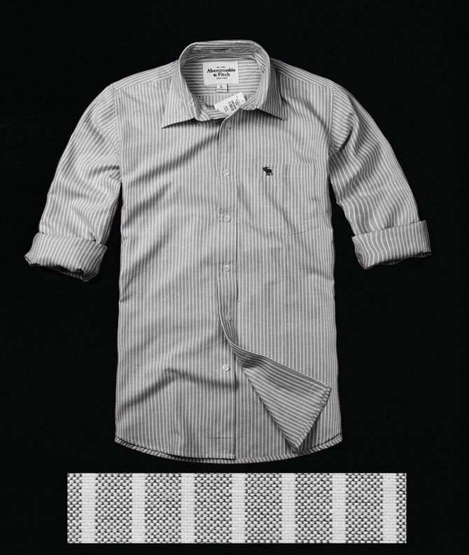 Abercrombie & Fitch Homme 2346 Washed Long Chemises