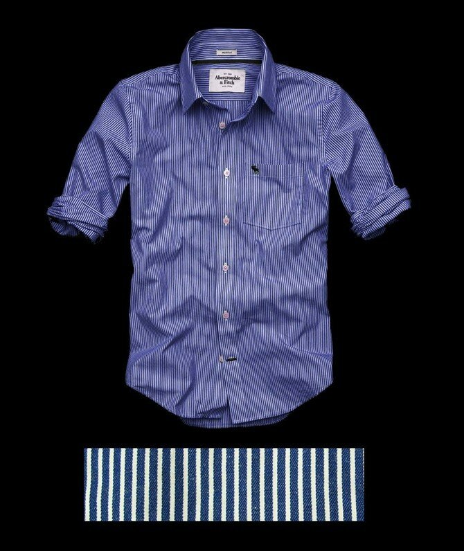 Abercrombie & Fitch Homme 2348 Washed Long Chemises
