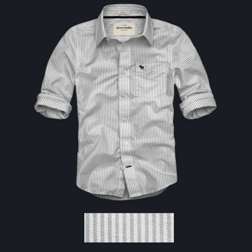 Abercrombie & Fitch Homme 2353 Washed Long Chemises