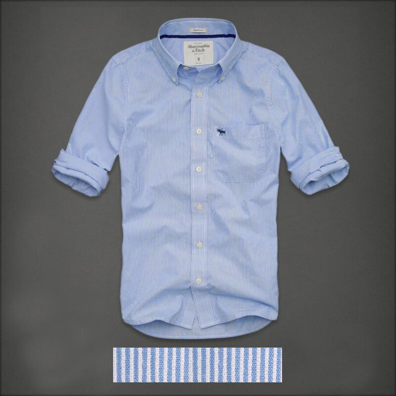 Abercrombie & Fitch Homme 2357 Washed Long Chemises