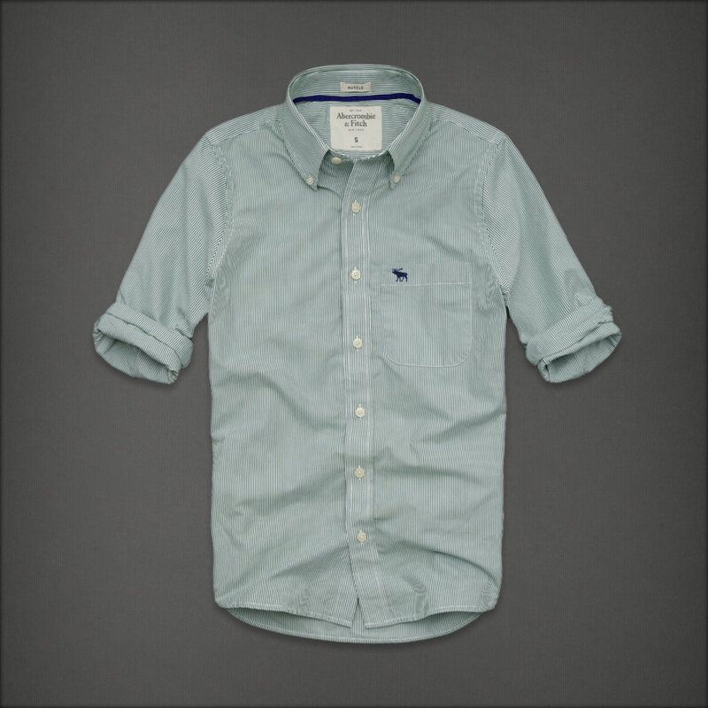 Abercrombie & Fitch Homme 2359 Washed Long Chemises