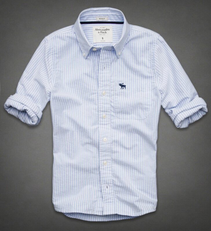 Abercrombie & Fitch Homme 2360 Washed Long Chemises