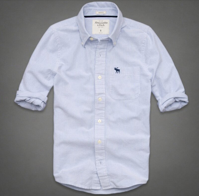 Abercrombie & Fitch Homme 2363 Washed Long Chemises