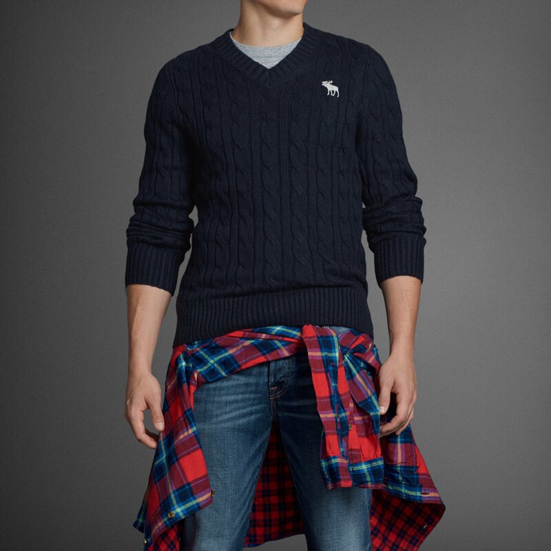 Abercrombie Fitch Homme 1272 Pull vente de vêtements