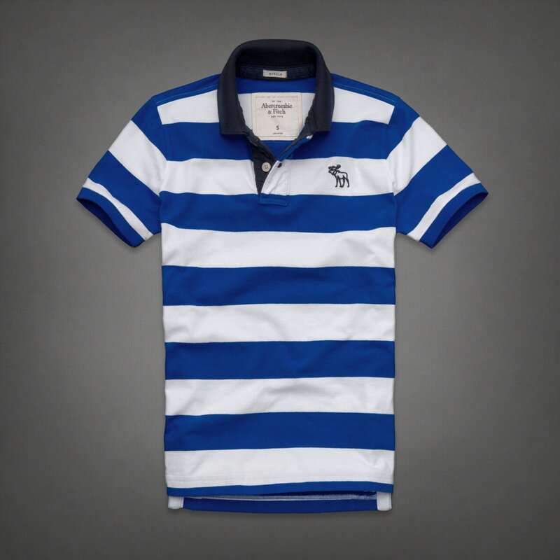 Abercrombie & Fitch Homme 3270 Polo T-shirts Strip