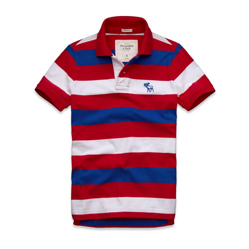 Abercrombie & Fitch Homme 3271 Polo T-shirts Strip