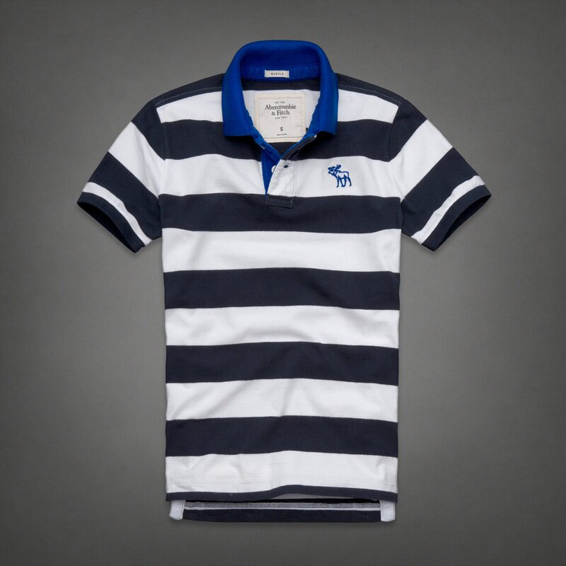 Abercrombie & Fitch Homme 3272 Polo T-shirts Strip