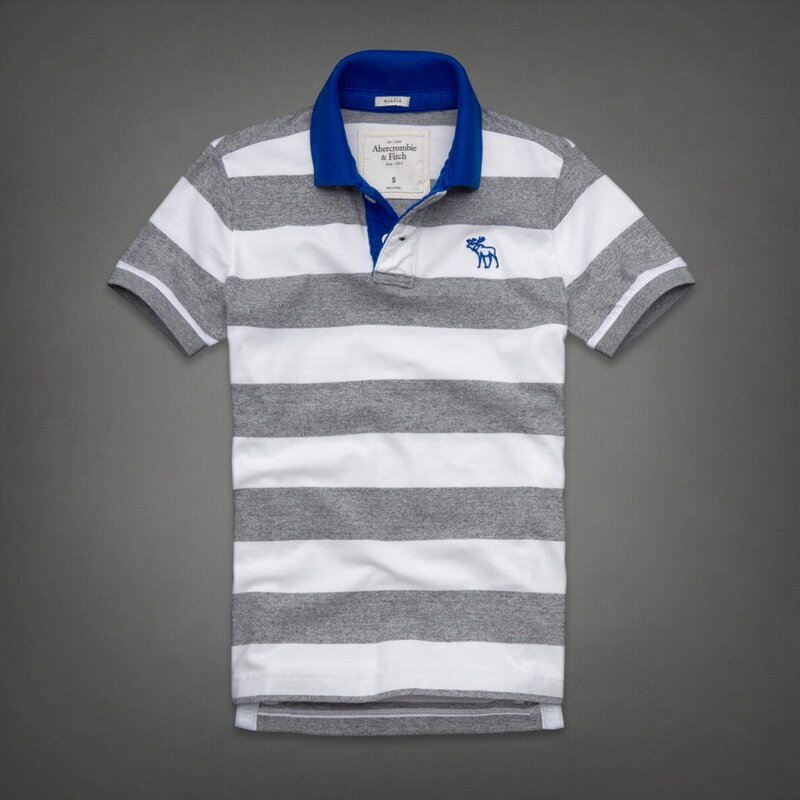 Abercrombie & Fitch Homme 3273 Polo T-shirts Strip