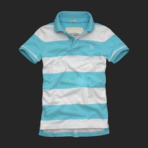Abercrombie & Fitch Homme 3274 Polo T-shirts Strip