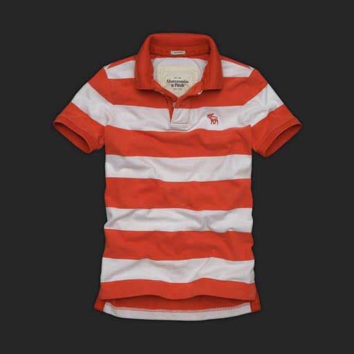 Abercrombie & Fitch Homme 3278 Polo T-shirts Strip