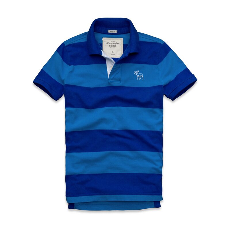 Abercrombie & Fitch Homme 3279 Polo T-shirts Strip